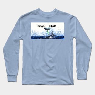 Whale and Atlantic Fossils Shark Tooth Long Sleeve T-Shirt